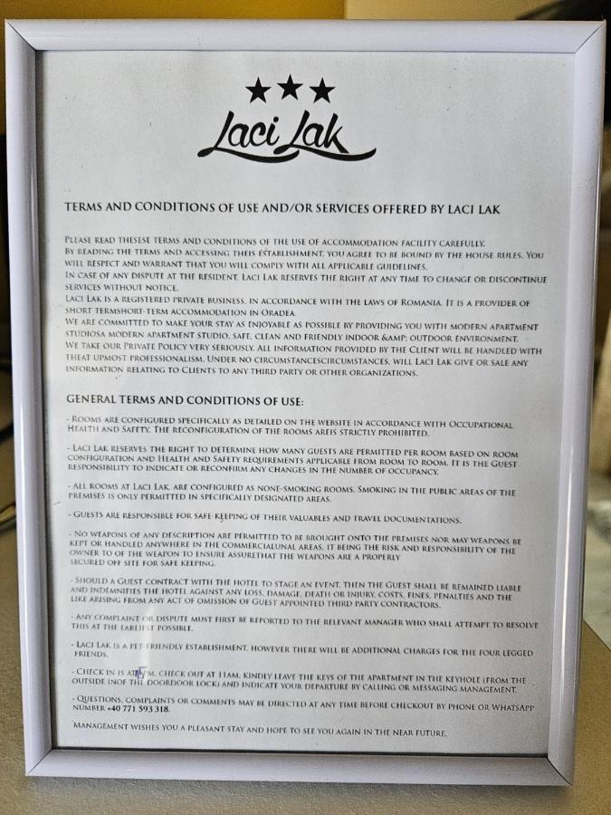 Laci Lak Premium Apartment Орадеа Екстериор снимка